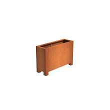Andes with Feet 1200 x 400 x 800mm CorTen 2mm (CAP24.2)