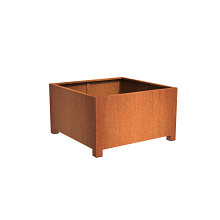 Andes with Feet 1400 x 1400 x 800mm CorTen 2mm (CAP3.1)