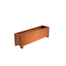 Andes with Feet 2000 x 500 x 600mm CorTen 2mm (CAP22)