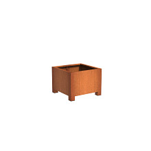 Andes with Feet 800 x 800 x 600mm CorTen 2mm (CAP6.2)