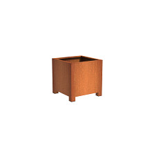 Andes with Feet 800 x 800 x 800mm CorTen 2mm (CAP6.1)
