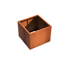 Andes without bottom 800 x 800 x 800mm CorTen 2mm (CAW6.1)