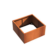 Andes without bottom 1200 x 1200 x 600mm CorTen 2mm (CAW4.2)