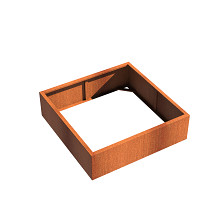Andes without bottom 1400 x 1400 x 400mm CorTen 2mm (CAW3.3)