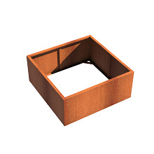 Andes without bottom 1400 x 1400 x 600mm CorTen 2mm (CAW3.2)