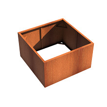 Andes without bottom 1400 x 1400 x 800mm CorTen 2mm (CAW3.1)