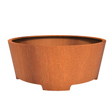 Cado with feet Ø2000 x 800mm CorTen 3mm (CCP1.1)