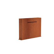 CorTen Pondwall freestanding 1200 x 250 x 1000mm CorTen 2mm (VCM3.2)