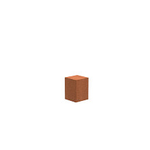 Sockel 300 x 300 x 400mm CorTen 2mm (CK13)
