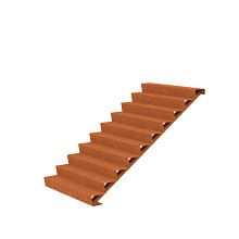 Stair 1500 x 2400 x 1700mm CorTen 4mm (CST10.3)