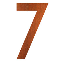 house number 68 x 5 x 120mm Corten 5mm (7 corten)