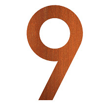 house number 71 x 5 x 120mm Corten 5mm (9 corten)