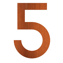 house number 72 x 5 x 120mm Corten 5mm (5 corten)