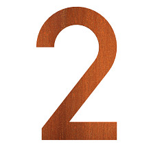 house number 73 x 5 x 120mm Corten 5mm (2 corten)