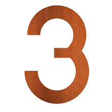 house number 79 x 5 x 120mm Corten 5mm (3 corten)