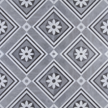 GeoCeramica® 60x60x4 Concreet Flower decorate