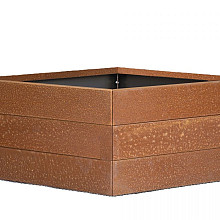 Bloembak Modulair - 60x60x42 cm Corten