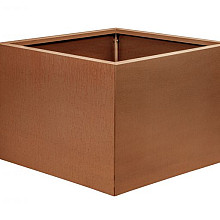 Bloembak vlak - 60x60x60 cm Corten