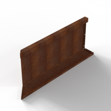 Plantenbak Module+ Inwendig hoekpaneel (C) 90x42 R Corten