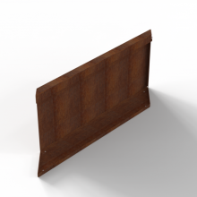 Plantenbak Module+ Parallel paneel (E) 90x42 R Corten