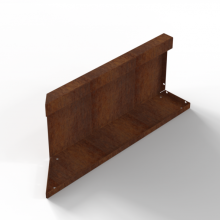 Plantenbak Module+ Inwendig hoekpaneel (C) 60x28 R Corten
