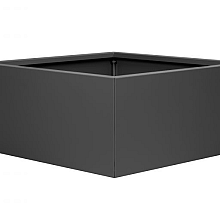Plantenbak Vlak Antraciet 90x90x40 cm