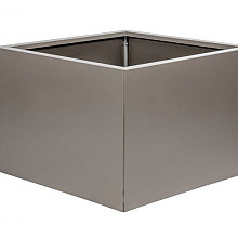 Bloembak vlak - 60x60x60 cm Taupe