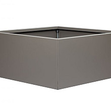 Bloembak vlak - 90x90x60 cm Taupe