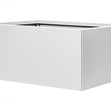 Bloembak vlak - 60x90x60 cm Wit