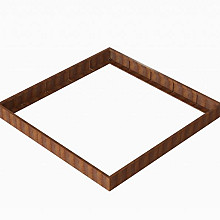 Plantenbak Module+ Corten 300x300x28 cm