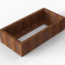 Plantenbak Module+ Corten 120x60x28 cm
