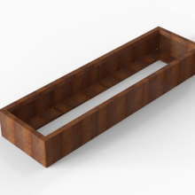 Plantenbak Module+ Corten 210x60x28 cm