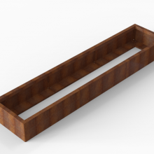 Plantenbak Module+ Corten 270x60x28 cm