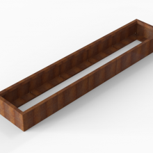 Bloembak Module+ 60x300x28 cm