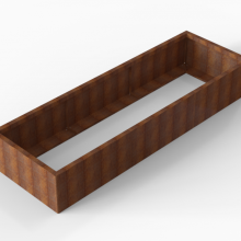 Plantenbak Module+ Corten 270x90x42 cm