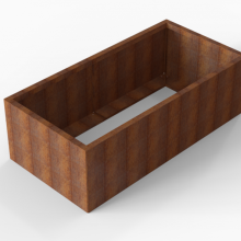 Plantenbak Module+ Corten 180x90x56 cm