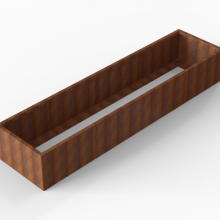 Plantenbak Module+ Corten 360x90x56 cm