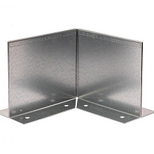 Inwendige hoek Double (flg) 16.5 cm - Verzinkt