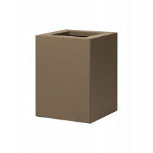 Bloembak vlak - 30x30x60 cm Supra bruin