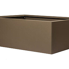 Bloembak vlak - 90x120x60 cm Supra bruin