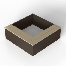 Zitbank - L-vorm 180x180x41 cm Beige