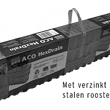 garagepack lijngoot 300 cm verzinkt staal  rooster